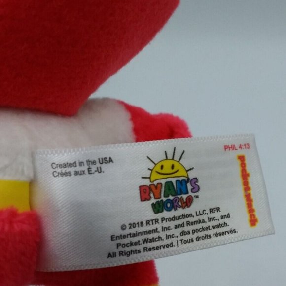Ryan's World 4" Clip On Plush Ryan Stuffed Toy - Picture 8 of 10